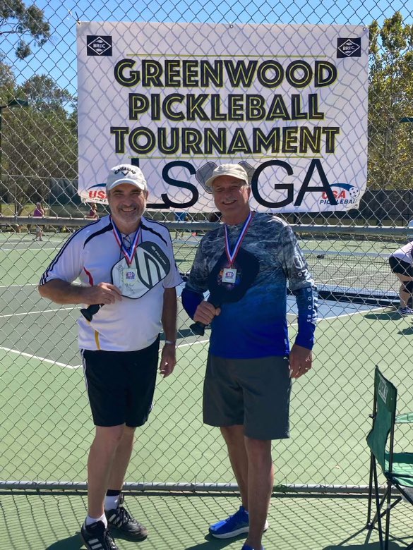 OchsnerCardio's tweet photo. A reminder of the WHY behind what we do day to day: Look at these GOLD medals in this weekend’s pickleball tournament! “The Ochsner team saved my life. Without my LVAD, I wouldn’t be there today. I am forever grateful to you all” -Chief Ed Smith #VADStrong #HTSRocks ❤️ https://t.co/QjXGK78ueT