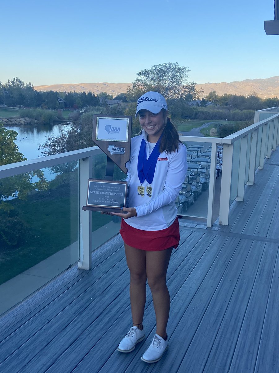 Lady Cougs capture their 6th state title in the past 8 years with a dominant performance at <a href="/toiyabegolfclub/">Toiyabe Golf Club</a> 
CHS shot a 36 hole total of 565 (-11) Sophomore Brynn Kort won the individual title firing a 132 (-12) setting a new state record 🔥🏆 #GoCougs