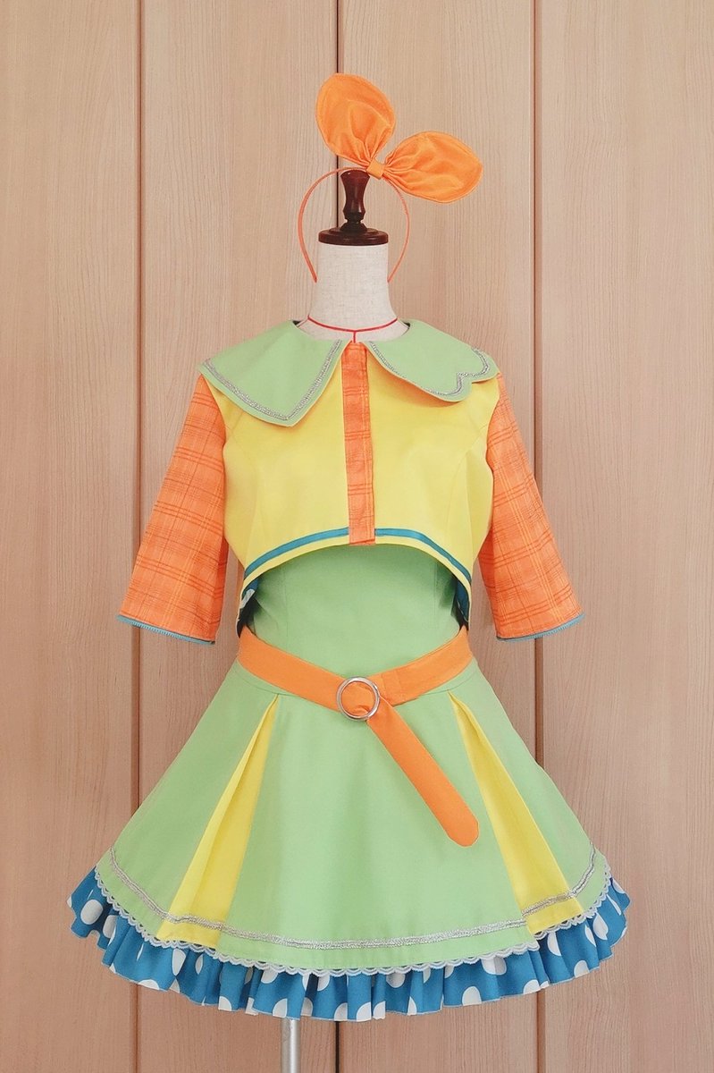 CitronCreate's tweet photo. ソラ豆琴美さまの新衣装を担当させて頂きました！取り外し可能なお袖のついたPOPで可愛いデザインです✨✨  #CitronCreate https://t.co/k7H6GBSPjM