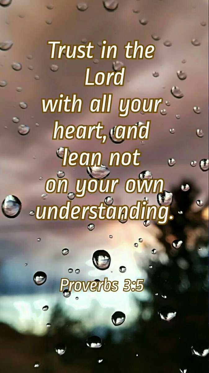 Always trust in the Lord!