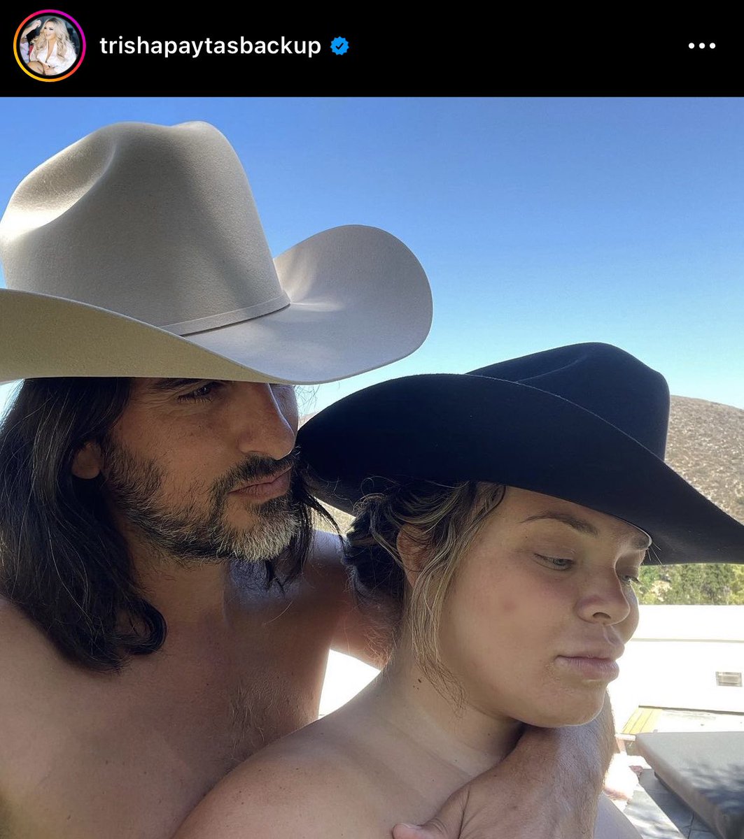 this picture of trisha paytas and her husband cosplaying brokeback mountain always sends me afdkdj