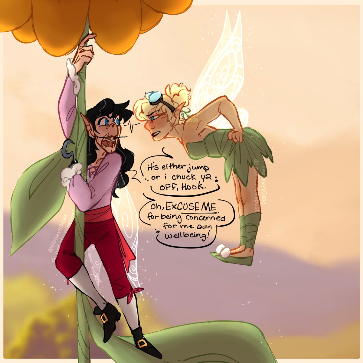 slimeys0daa's tweet photo. more of my little #fairyhookau bc its actually very fun ok #CaptainHook #captainjameshook #Disney #peterpan #fanart https://t.co/gVkTeHLiMa