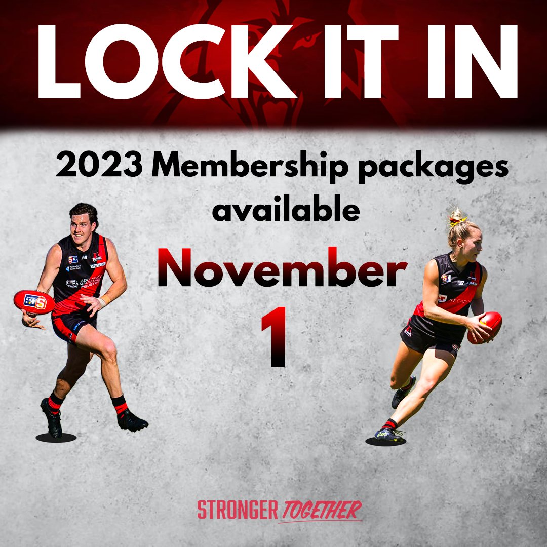 Lock it in! 2023 Membership packages will be available from the 1st of November 🐺❤️🖤 #Bloods #StrongerTogether #Lockitin