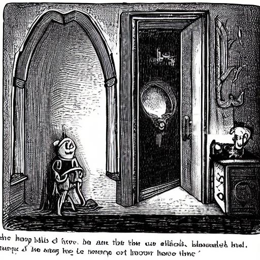 LibraryLia's tweet photo. Pretty impressed with this AI image based on the first lines of Poe’s The Raven. Such Fun!  #internetlibrarian https://t.co/wdoel208TF