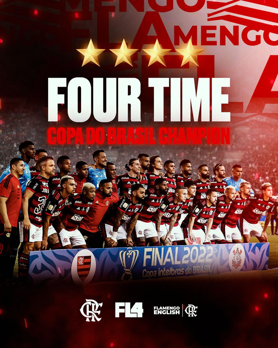 Flamengo_en's tweet photo. THAT MAKES IT 4 🏆🏆🏆🏆 https://t.co/gJdTOhS1HV