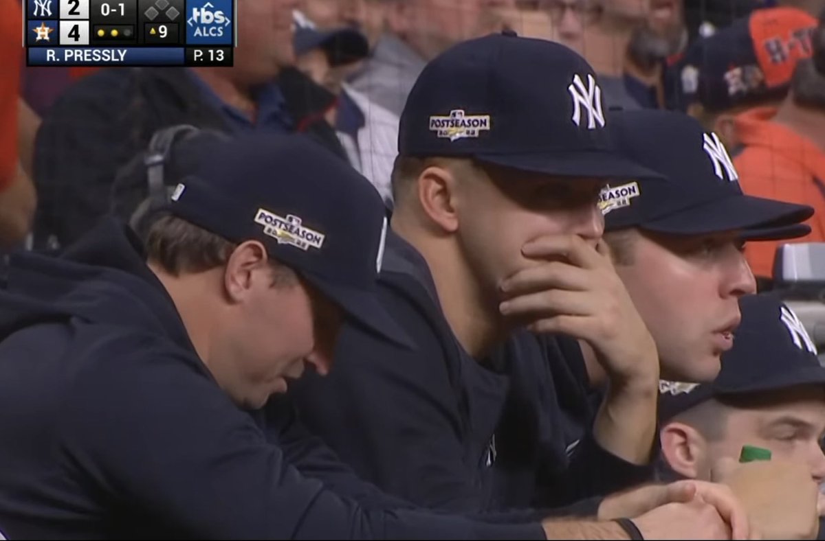 aljay_jr's tweet photo. I’m tired of #Yankees losing to the #HoustonCheaters … #NYYvsHOU Game 1 sadness https://t.co/5apceNkPF5
