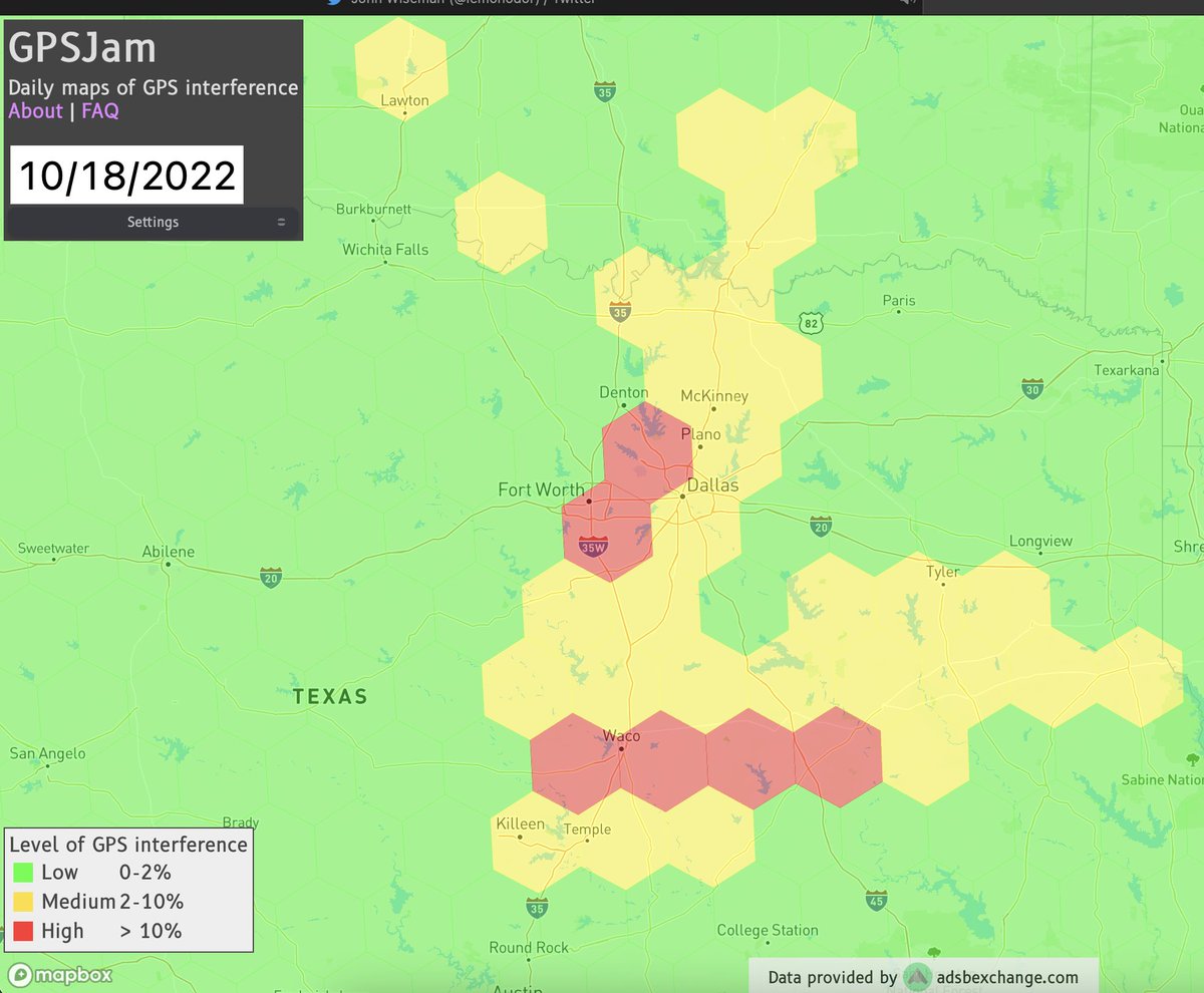 Unprecedented Two Day long GPS interference caused the runway closure at the Dallas airport and reroute air traffic 🛰️🚫 

Experts stumped are stumped on the cause

Critical Infrastructure is dependent on GPS and is vulnerable to jamming and spoofing #PoL

arstechnica.com/information-te…