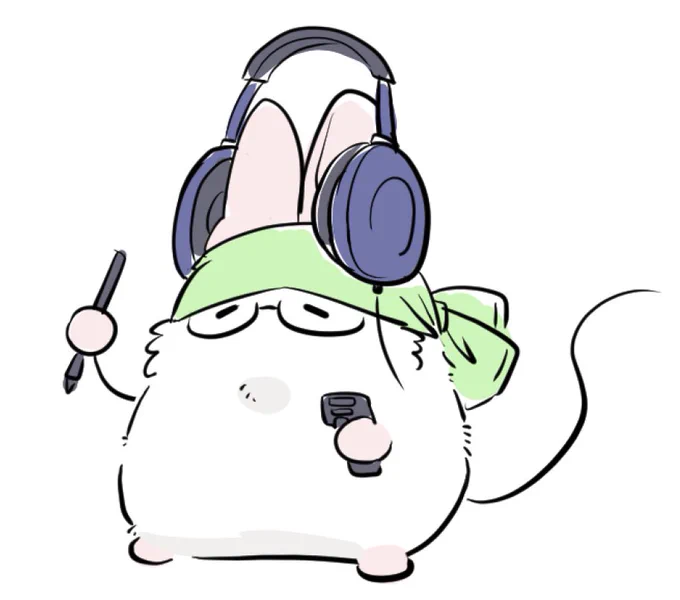 ネズミお絵描きスタイル 