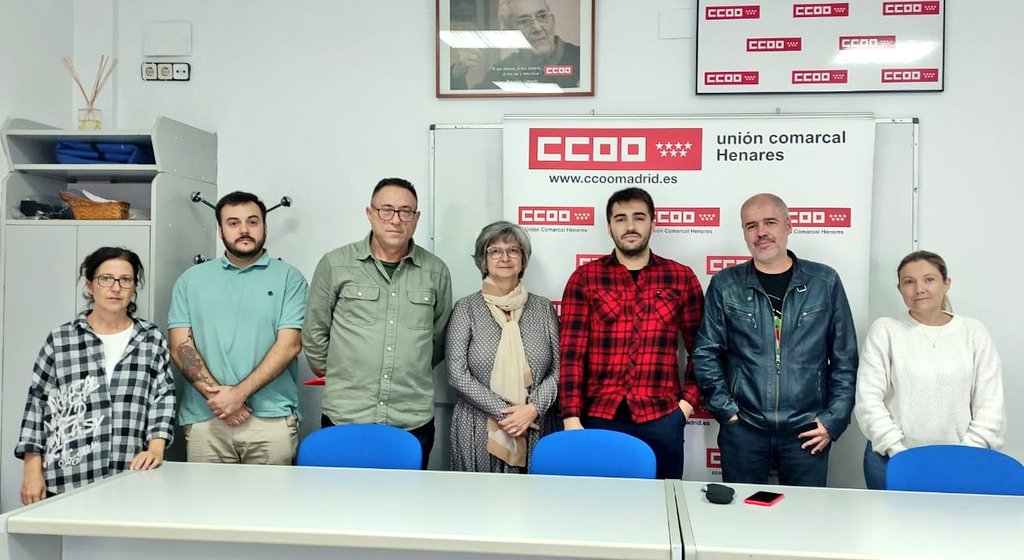🤝 Agradecemos a <a href="/UnaiSordo/">Unai Sordo</a> <a href="/palomalopezB/">Paloma López</a> <a href="/v_garciac/">vicente garcia🔻</a> el encuentro sostenido hoy con nuestra plataforma para trasladarles nuestra problemática y recibir su apoyo y solidaridad 

<a href="/CCOO/">Comisiones Obreras</a> <a href="/CCOOMadrid/">CCOO de Madrid</a> <a href="/ccoohenares/">CCOO Henares</a>
