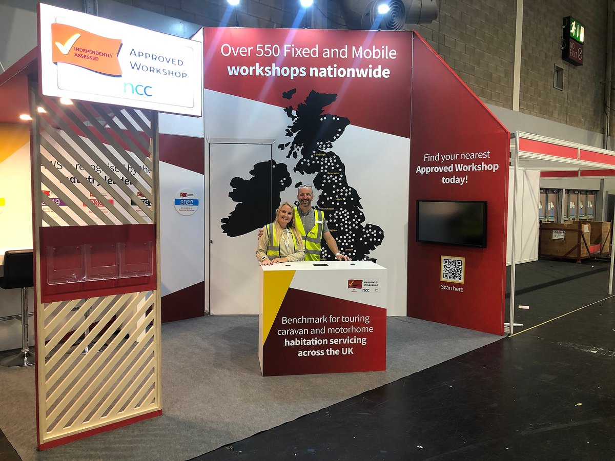 It's been quite a ride already this week!
 
We’ve just rolled out a stand for new client Approved Workshop Scheme at <a href="/NECCaravanShow/">MHome & Caravan Show</a>. A final whip round with the hoover ready for the great reveal... and we are pleased to say they are VERY happy!  

#Exhibitionstand