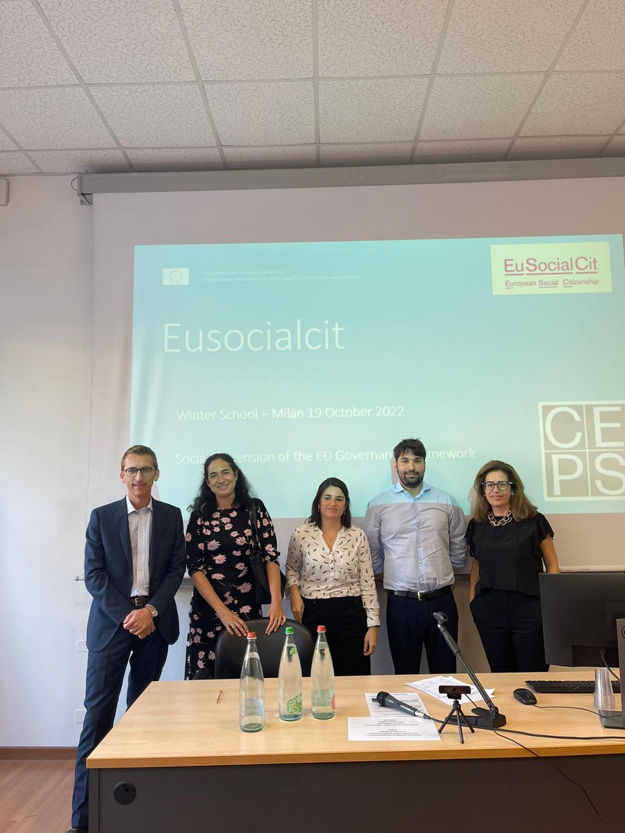 19 October: Day 2 of @Eu_SocialCit Winter School at University of Milan: Excellent discussion about social rights, fiscal rules, #RRF & social Investment with many PhD & post doc researchers & colleagues @f_corti1992 @AneAranguiz @NuriaRa35377049 @LucaRatti15