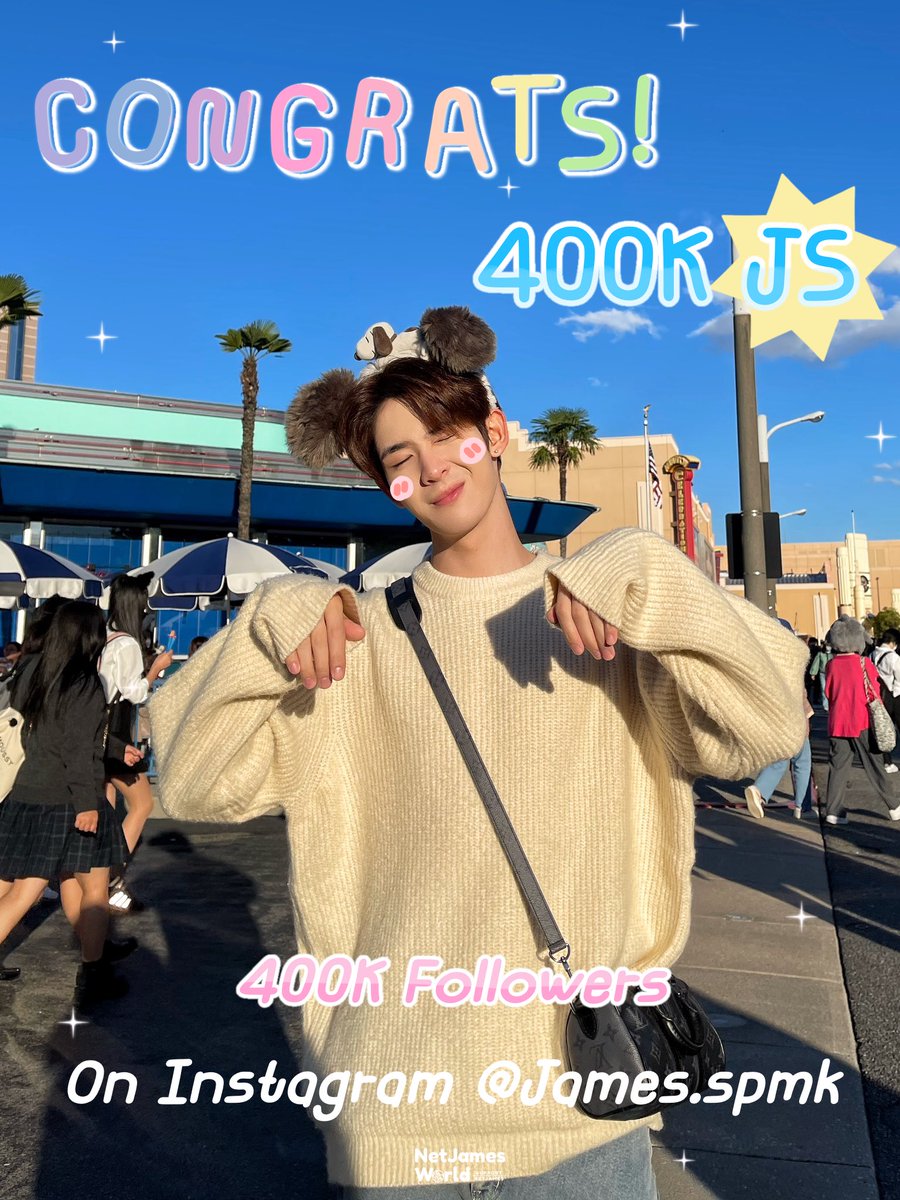 NetJamesWorld's tweet photo. ₊‧ ✩🎀 #400KJS 🎀✩ ₊‧
— 𝐶𝑜𝑛𝑔𝑟𝑎𝑡𝑢𝑙𝑎𝑡𝑖𝑜𝑛𝑠 𝐽𝑆 🤍
ขอให้เติบโตเป็นเจมส์ศุที่มีคนรักเพิ่มขึ้นอีกเยอะๆเลยน้าาา 🎉🖤✨
#JamesSu https://t.co/eMQM7WlBDN