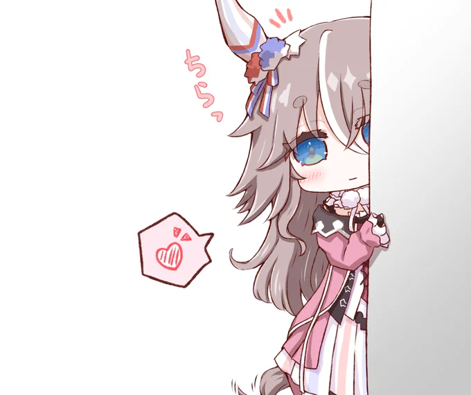 ちらっとアキュートさん#ウマ娘 #ワンダーアキュート 