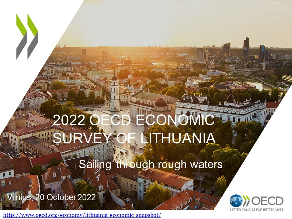 The🆕@OECD Economic Survey of #Lithuania has been released: Sailing through rough waters. Lithuania had been among the fastest growing #OECD economies of the past decade. Then came Russia’s aggression against #Ukraine. 🇱🇹 👉Read here: oe.cd/LTU 1/8