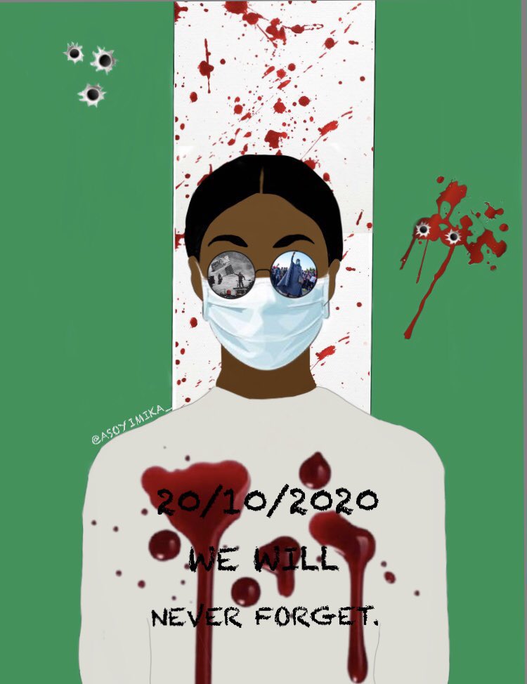 olayimika_'s tweet image. We will never forget. 💔
#October2020
#LekkiMassacre 
#EndSARSMemorial2