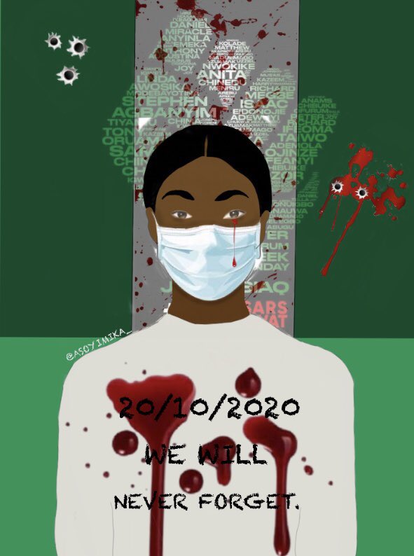 olayimika_'s tweet image. We will never forget. 💔
#October2020
#LekkiMassacre 
#EndSARSMemorial2