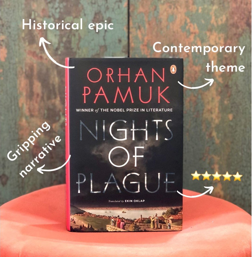 What makes a good book— characters, writing, or plot? Well, we got everything packed in one!​ Add #OrhanPamuk's #NightsOfPlague to your #TBR now! 📖💯 Get your copy from the nearest bookstore or tap on amzn.to/3EW74bW.