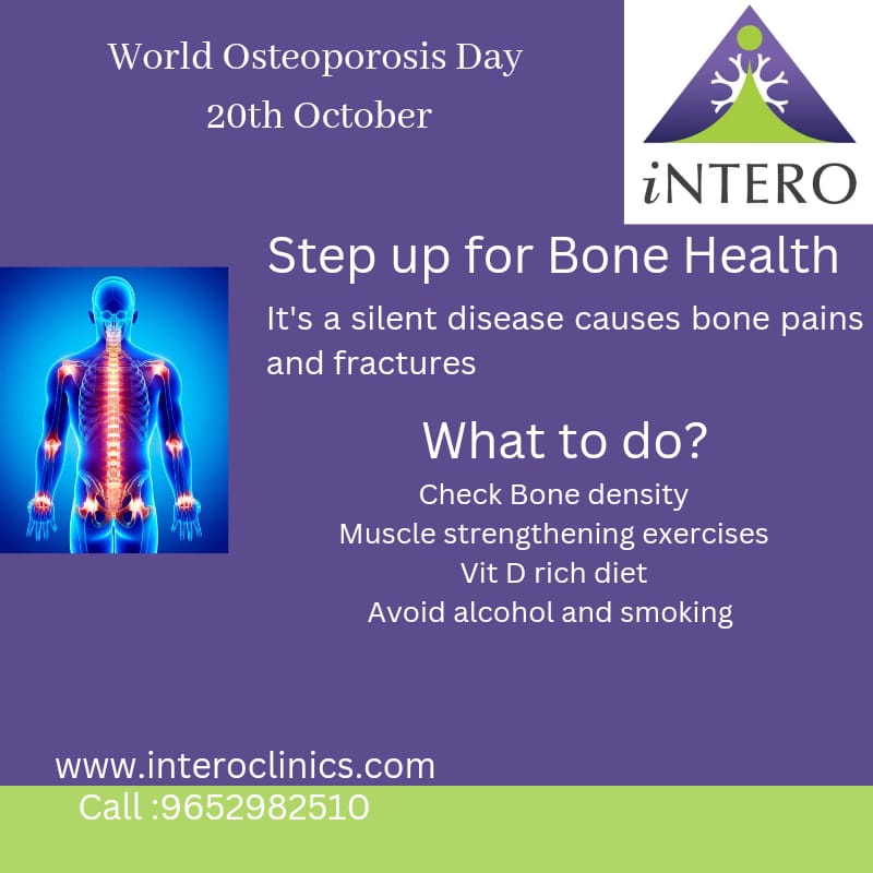 interoclinics's tweet photo. #WorldOsteoporosisDay #bonehealth #stepupforbonehealth #bmd It is a silent disease in which bones become weak and brittle will lead to bone pains and fractures. It can be prevented and treated too. Know more @Coffeehudigi @Abhinay53697727 https://t.co/uCzta2xe3e