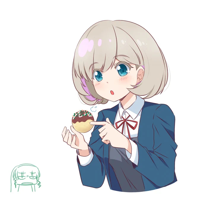 AI風たこ焼き食べる可可あつそう 