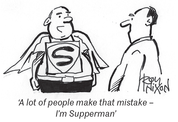 OldieMagazine's tweet photo. #toonoftheday #oldiemagazine #supperman #roynixon https://t.co/OU7GSyxlry