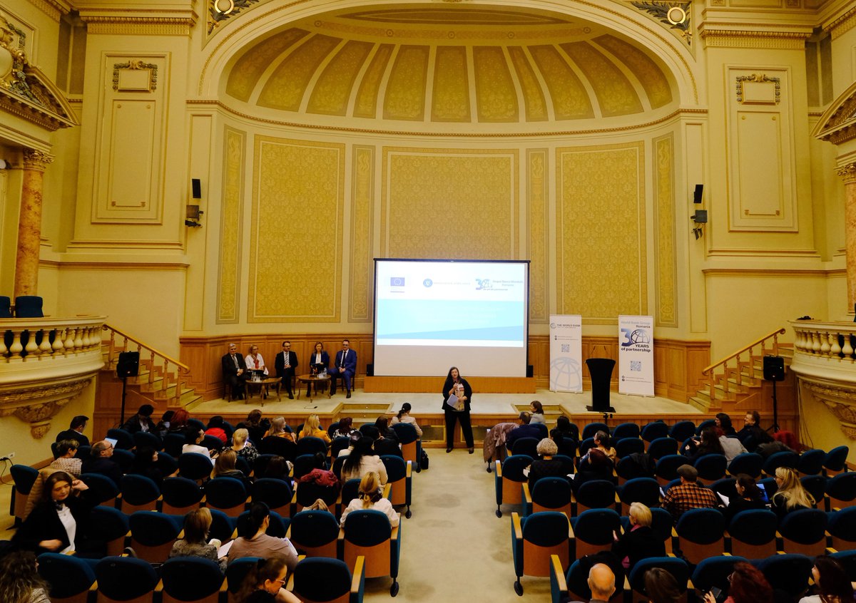 EU_reforms's tweet photo. Great closing event in #Bucharest for our #TSI project to tackle early school leaving in 🇷🇴. The Early Warning Mechanism developed will be scaled up nationally with #RRP support.
🤝This was possible thanks to the close collaboration with @WorldBankECA and 🇷🇴Ministry of Education. https://t.co/GLxkihn5HP