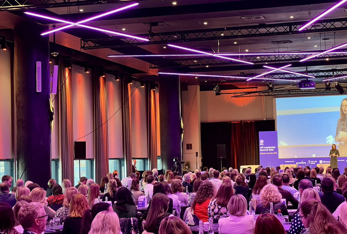 Full house at the <a href="/ibec_irl/">Ibec</a> HR Leadership Summit. Maeve McElwee covers the evolution of the Irish industrial relations landscape. #ibecHR