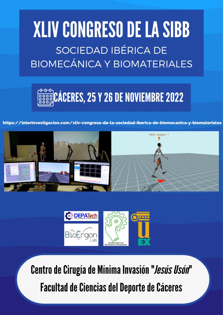📢Se celebra el XLIV CONGRESO DE LA SIBB.
🗓️Los días 25 y 26 de NOVIEMBRE de 2022.
📍Centro de Cirugía de Mínima Invasión "Jesús Usón"  de Cáceres y Facultad de Ciencias del Deporte de Cáceres.
🌐Más información interinvestigacion.com/xliv-congreso-…
