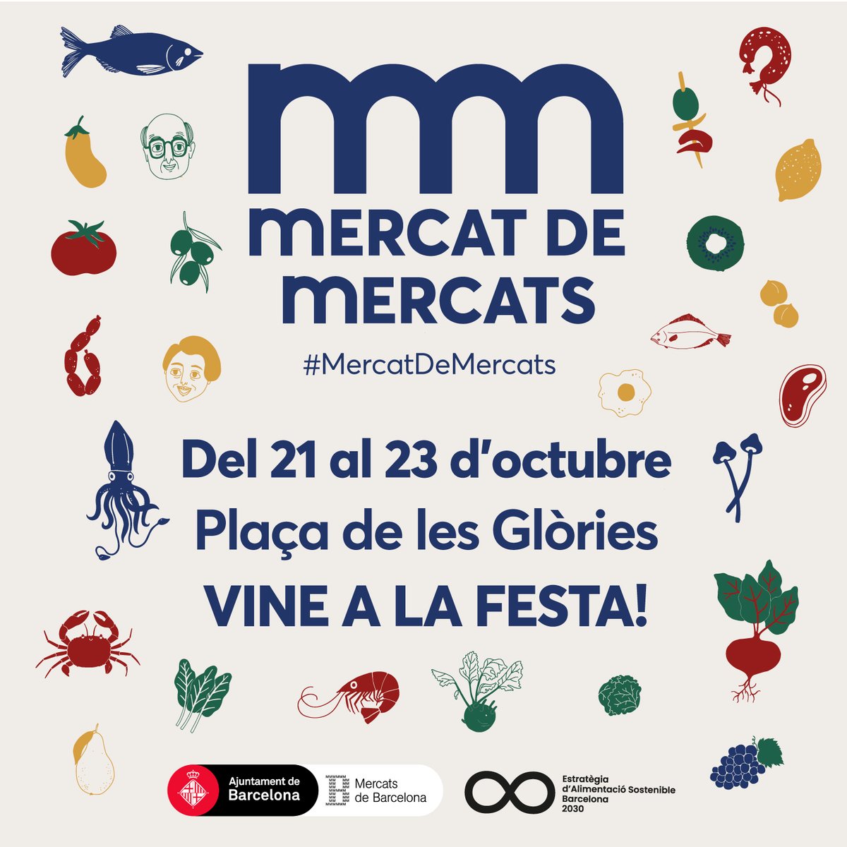 la_boqueria's tweet photo. Aquest cap de setmana podreu conèixer les especialitats de @soleyboqueria i @OlivesFrancesc a la fira #MercatDeMercats, la gran festa per celebrar els mercats de Barcelona i la gastronomia de proximitat🫒🍆🍄

📅21, 22 i 23 d'octubre
📍Plaça de les Glòries

@MercatsBCN https://t.co/OIih2GOQch