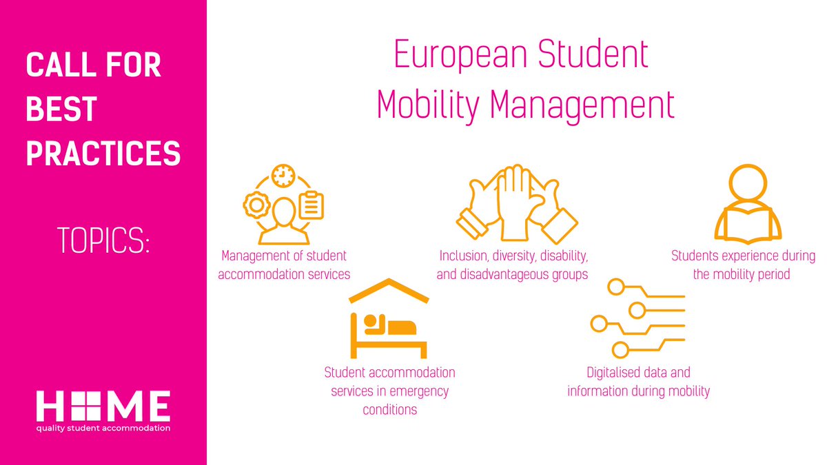 ESN_Int's tweet photo. #HOMEprojectEU's event in Milan on 28-29 November on the hot topic of #StudentHousing is approaching.

Send proposals by 28 Oct on your preferred topic.

Check the news section @ https://t.co/hbRnYMZ6a2 for info on how to participate.

#AffordableHousing #HigherEducation #Erasmus https://t.co/CMoFFrbnqU