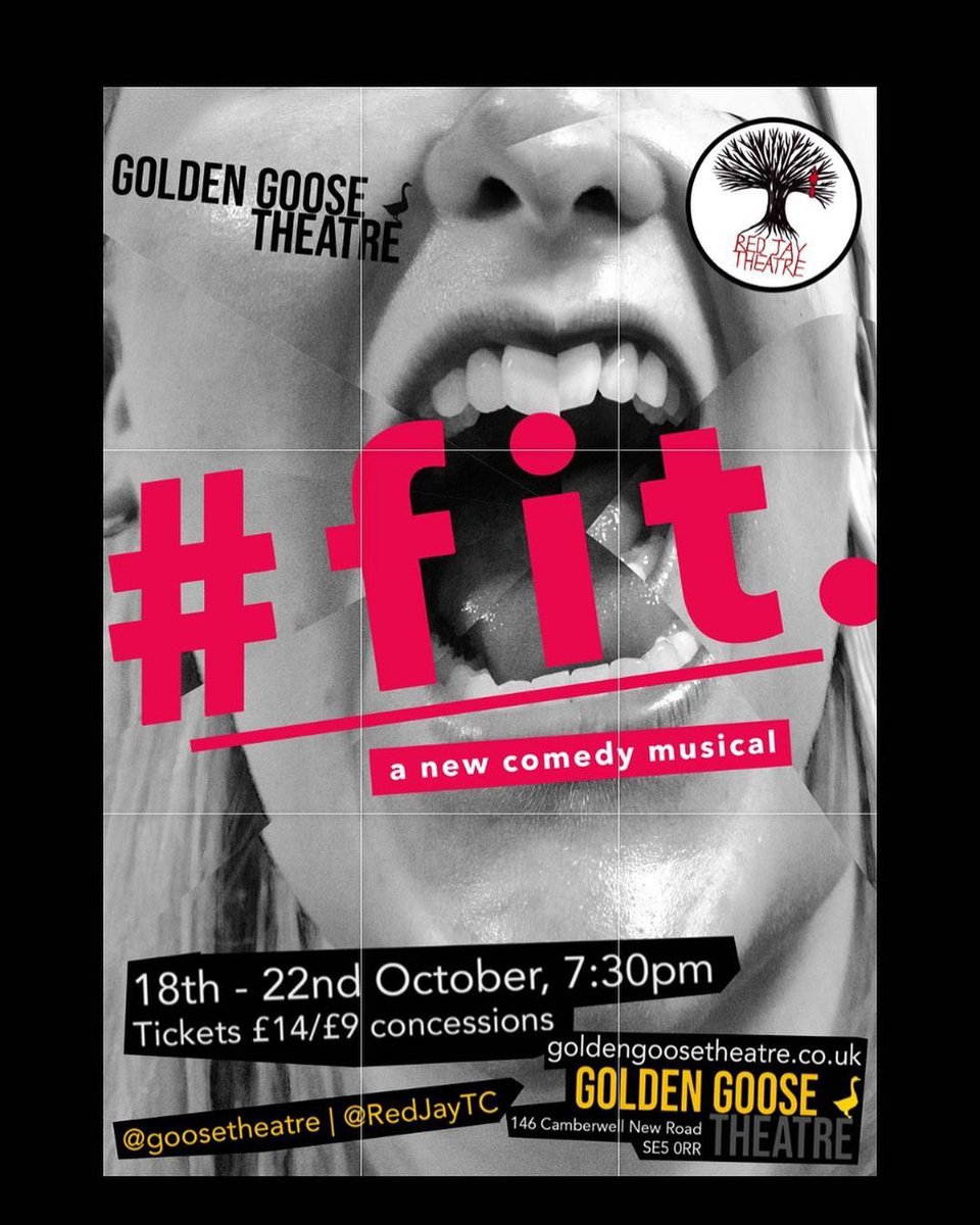<a href="/newUKmusicals/">newUKmusicals</a> #FIT by <a href="/RedJayTC/">Red Jay Theatre</a> is on this week at the <a href="/GooseTheatre/">Golden Goose Theatre</a> - they’re on until Saturday and getting brilliant audience feedback! Really fun night out ☺️