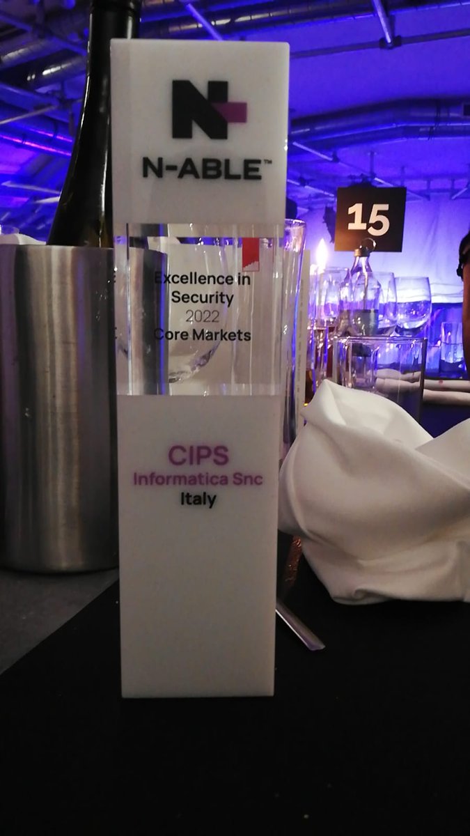 CipsInformatica's tweet image. 🟣 | Dal palco della &quot;2022 @Nable Distributor Conference&quot; un importante riconoscimento per @CipsInformatica come eccellenza in sicurezza per l’anno 2022 nei mercati principali.

A ritirare il premio il nostro #CEO, @MenichettiMario  

👏🏼 Grazie @Nable! | #WeAreCIPS