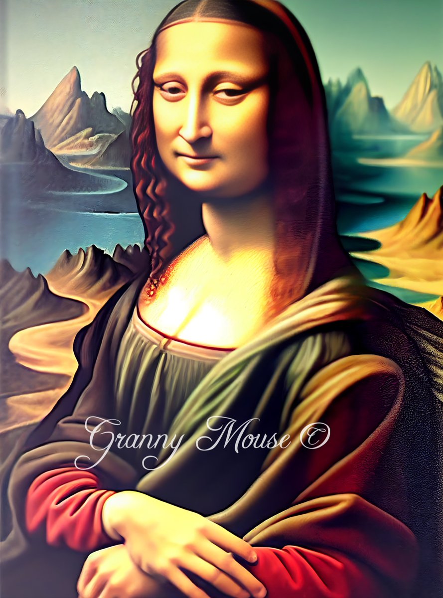 granny_mouse's tweet photo. Mona Lisa 2.0
#grannymouse #DaVinci #monalisa #AIart https://t.co/RzMY5K6Bi6