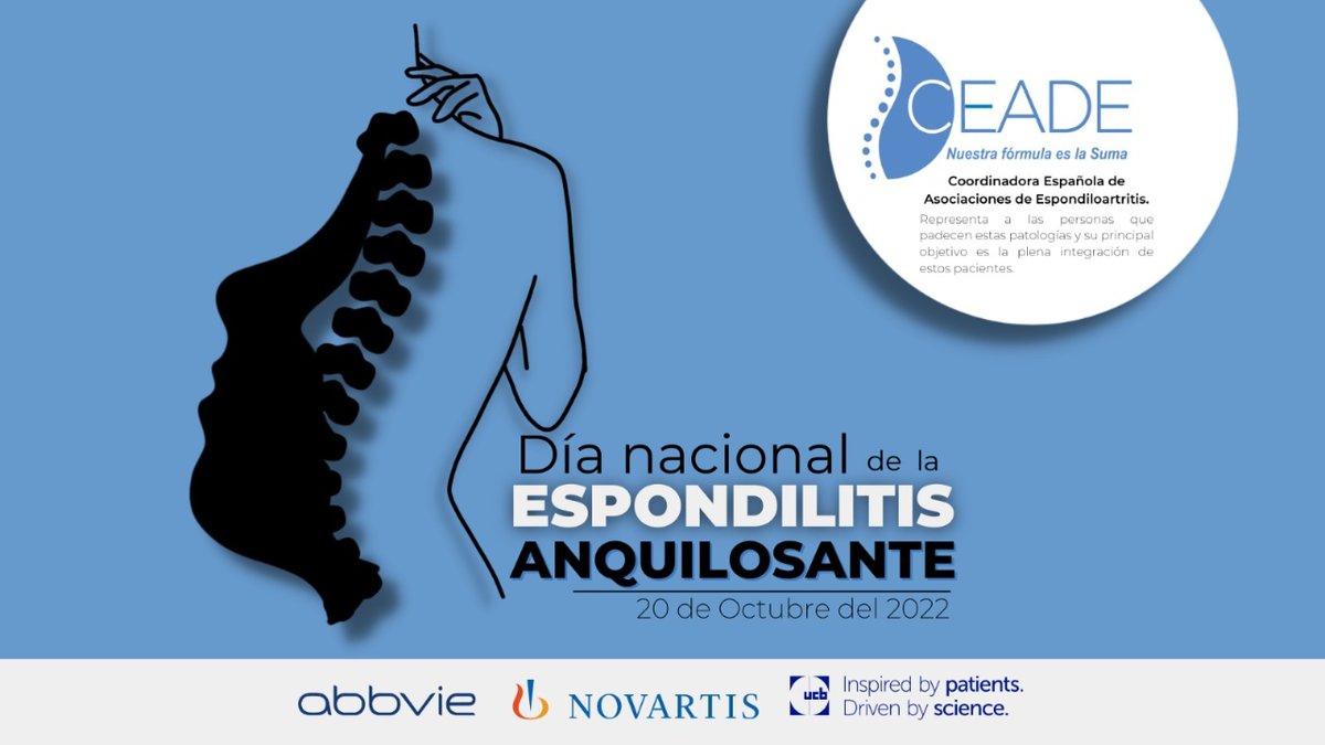 AFAEAburgos's tweet photo. Hoy es 20 de octubre, día Nacional de La Espondilitis Anquilosante hoy es un día para visibilizar esta #enfermedadinflamatoria crónica
#ceade #afaea #afaeaburgos #ankylosingspondylitis #disability #carreraporlaespondilitis2022 #octubre2022 #DiaNacionalEspondilitis @ceade_espax https://t.co/VU0Ic0U3IQ
