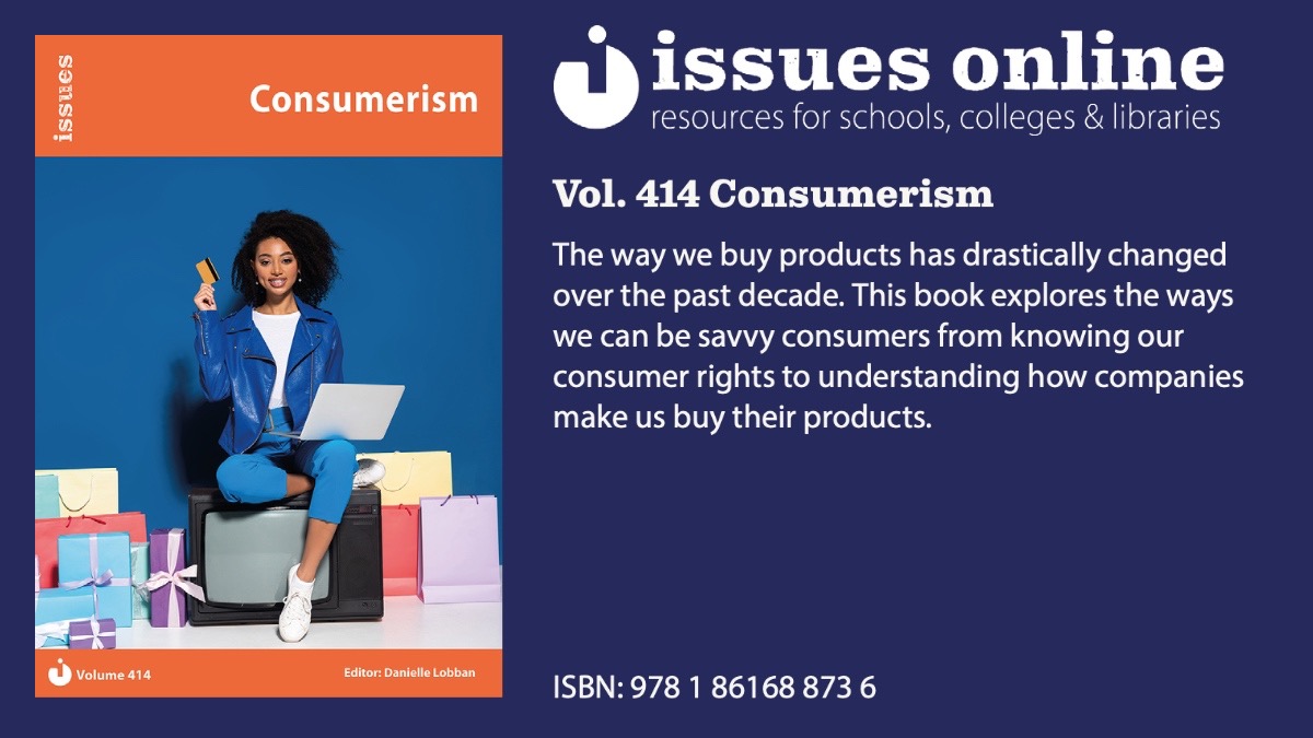 IndependenceEdu's tweet photo. Fifth, we have Vol. 414 Consumerism 🛍️💷
#IssuesBooks #IssuesOnline #socialissues #issuesbookstore #PSHE #psheresources #teachersofinstagram #teachers #schoollibrary https://t.co/ORIItF09Cc