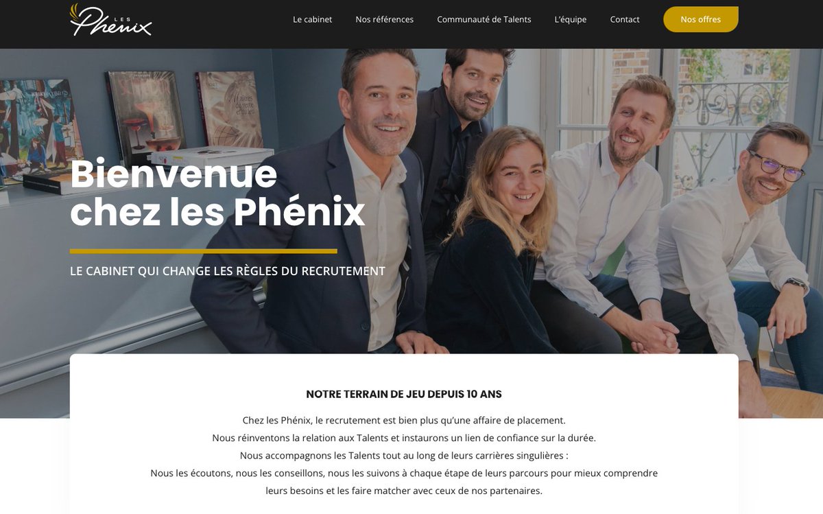 Aujourd'hui c'est un grand jour ! 
Notre site internet s’est refait une beauté !

Découvrez comment nous pensons le recrutement sur le tout nouveau site internet des Phénix

Bienvenue chez Les Phénix. On espère que vous allez aimer 😃🙏

lesphenix.biz
