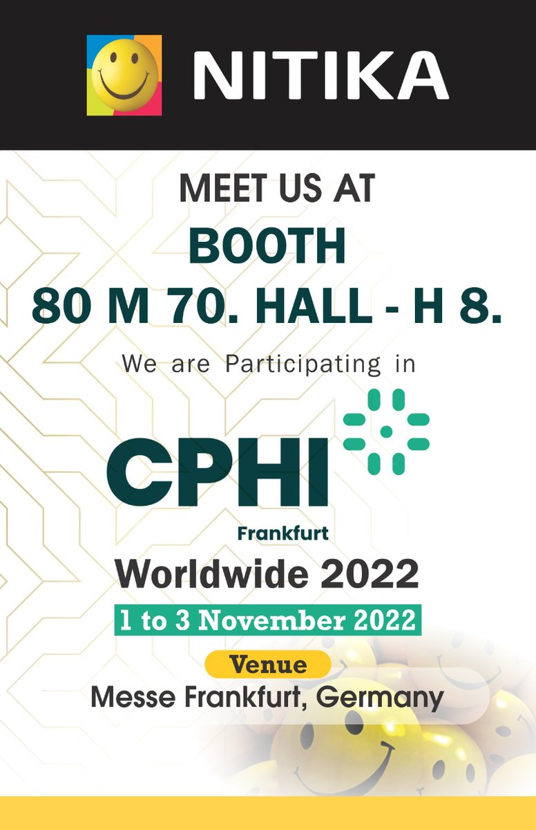 PharmaNitika's tweet photo. Booth No. 80 M 70. Hall 8

Something very interesting from Pharma industry is awaiting you.

"booth 80m70" CPHI Frankfurt.what's so interesting ??????

#cphi #cphifrankfurt #interesting #excipient #exciting #innovative #pharmaleader https://t.co/Q3RW8IOjw9