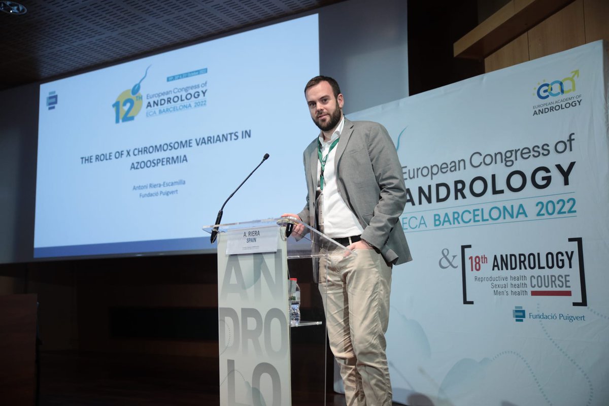 Fundació Puigvert Barcelona (@fpuigvert) on Twitter photo 💬 <a href="/antoni_riera/">antoni.riera</a> The X-chromosome vs #MaleInfertility:
"We found mutations in the 17 genes described in #azoospermia or #criptozoospermia and we proposed novel recurrently mutated genes:
🔹️21 strongly associated
🔹️34 as moderately associated"
News📰medicalxpress.com/news/2022-07-c… 💬 <a href="/antoni_riera/">antoni.riera</a> The X-chromosome vs #MaleInfertility:
"We found mutations in the 17 genes described in #azoospermia or #criptozoospermia and we proposed novel recurrently mutated genes:
🔹️21 strongly associated
🔹️34 as moderately associated"
News📰medicalxpress.com/news/2022-07-c…