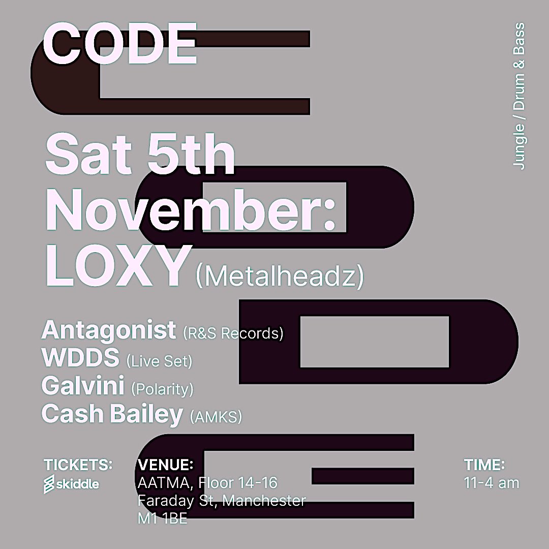 CODE_MCR's tweet photo. Full force rollout from Galvini.. Check his promo mix for CODE and check him at CODE on 5/11/22.. https://t.co/Q2xHcmoALS  #DrumandBass #Junglemusic 
 #dnb #drumandbassmusic
#drumandbass #
#jungledrumandbass #junglemusic #junglist #jungle
#D&amp;B
#junglistmovement 
#drumnbass https://t.co/qw7zXuyMfC