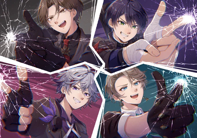 ROF-MAO1周年&一撃デジタルリリースおめでとうございます!!!カッコイイ大人(?)のこれからの活躍にも期待しています!!#ろふあーと #ろふまお1周年#加画美  #金剛力也像  #絵スコート #描いた晴 