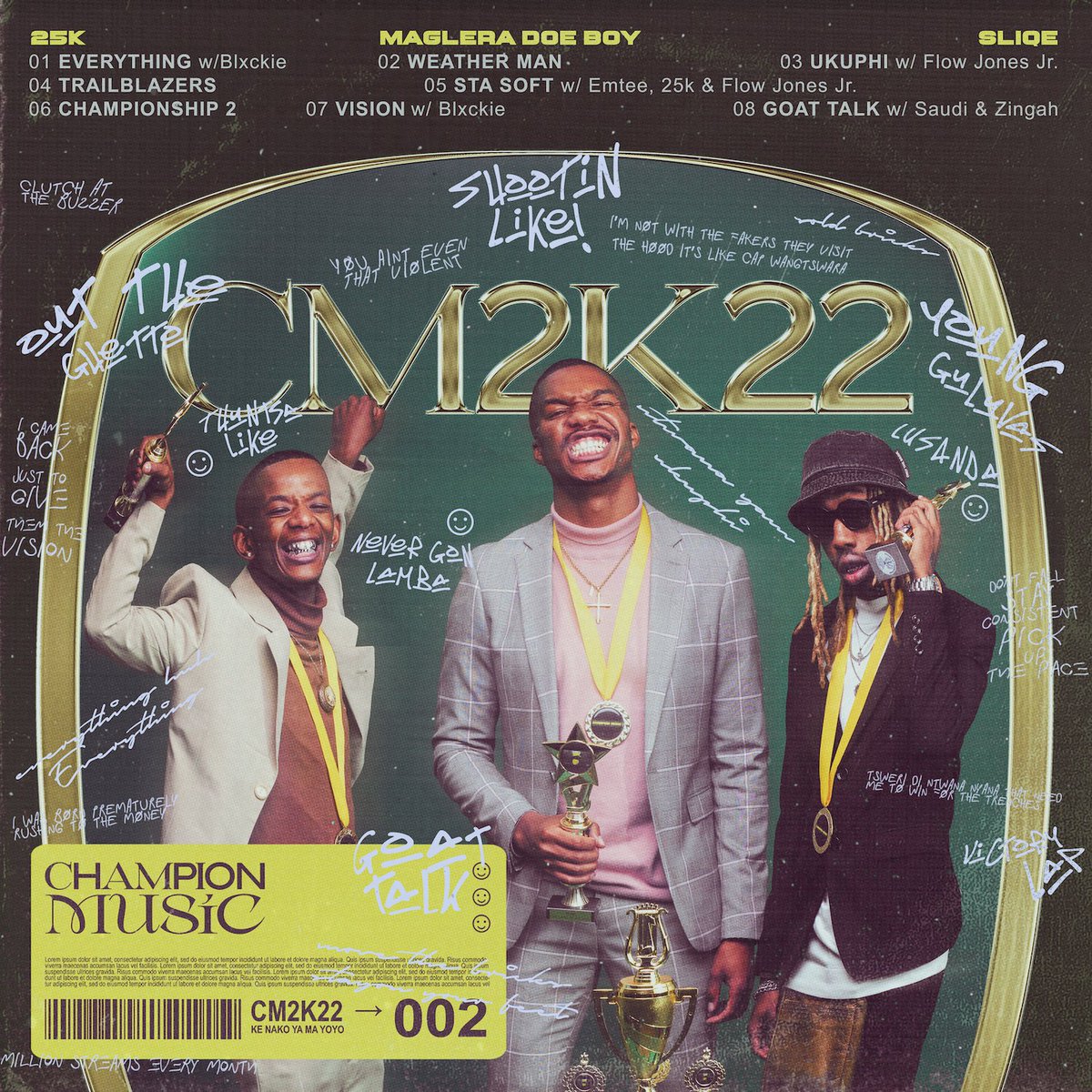 biglesforreal's tweet photo. DJ SLIQE, 25K &amp; MAGLERA DOE BOY
  CHAMPION MUSIC II - OUT NOW!
TRACKS 5,6 &amp; 7 PRODUCED BY BLFR

https://t.co/R5VjfuRTDY https://t.co/Esns4p8mp8