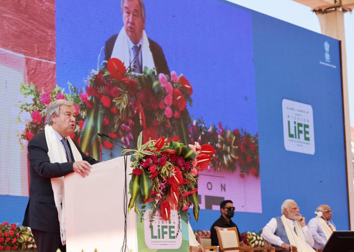Greed is prevailing over need and we need to reverse this trend. The planet is able to support each and every one of us but we must treat its resources with wisdom and respect. -- @UN Secretary-General @antonioguterres at the launch of Mission #LiFE