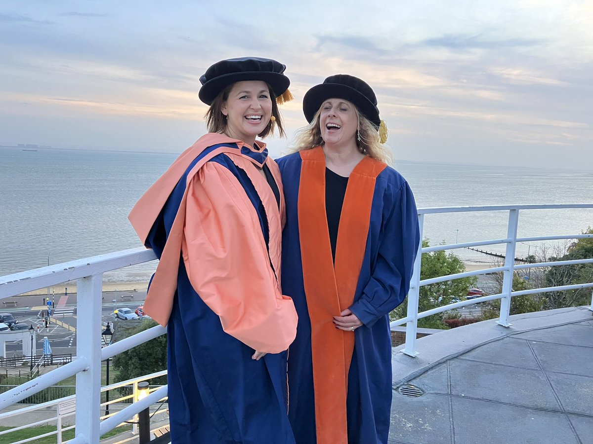 Wonderful career first for me yesterday - I went to @SouthEssexColl to award degrees with @UEAPartnerships . Here I am with our honorary graduate @MrsGiFletcher who added so much with her speech and generosity of time to the occasion. A very happy evening - congratulations to all