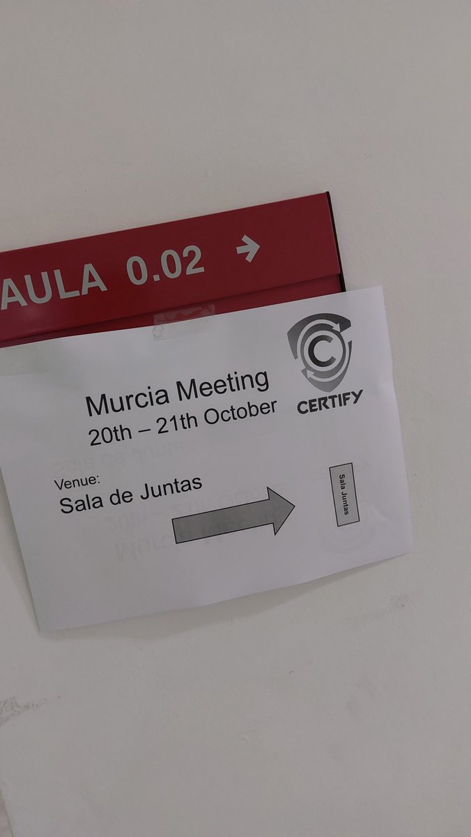 certify_project's tweet photo. @certify_project  has its Kickoff meeting on 20-21st October 22 at Universidad de Murcia. Each Project partner will present their relevant tasks, deliverable and milestones.

#iot #security #boostrapping #authentication #cybersecurity 
@digital_worx https://t.co/5SUZNXNSNB