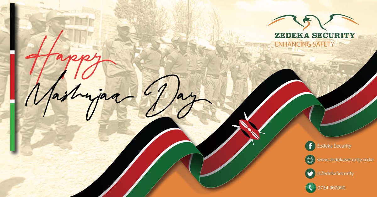 ZedekaSecurity's tweet photo. Happy #MashujaaDay https://t.co/MaG3FIrdp6