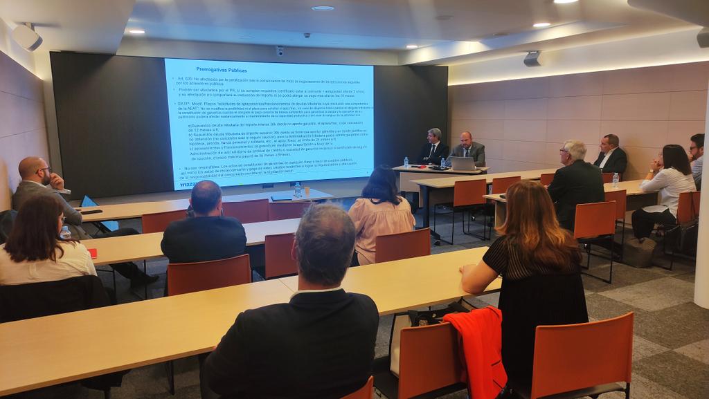 Ya tenemos en marcha el desayuno sobre la Nueva Ley Concursal con nuestro #socio @MazarsSpain