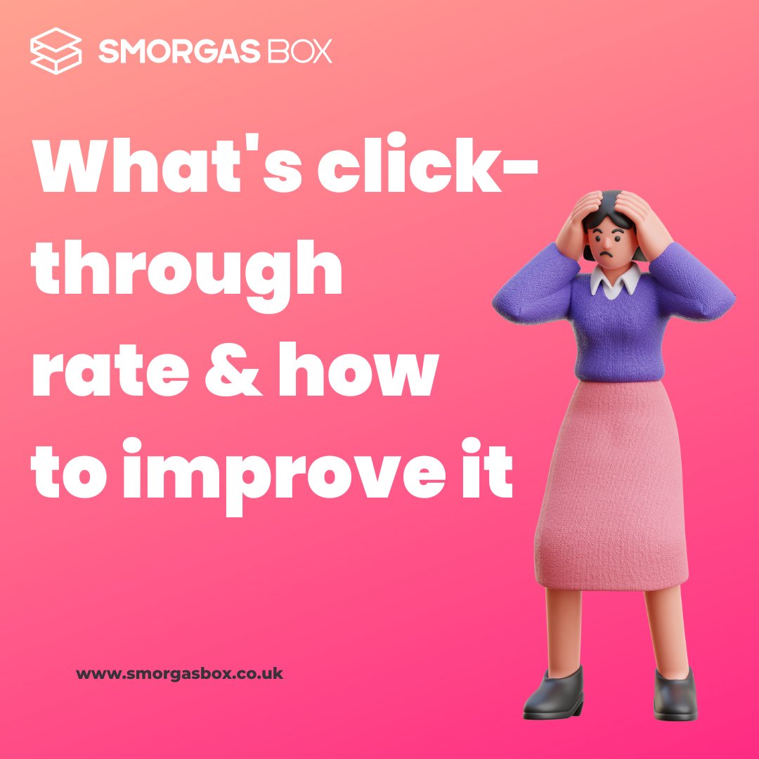 SmorgasBox's tweet photo. What’s click-through rate? When a user clicks an ad that takes them to the product detail page this generates an impression. The click-through rate is the % of impressions received from the https://t.co/5oWJqgknKq learn more read our blog on our website.c#marketing #amazon https://t.co/HJ9vyXx5jO