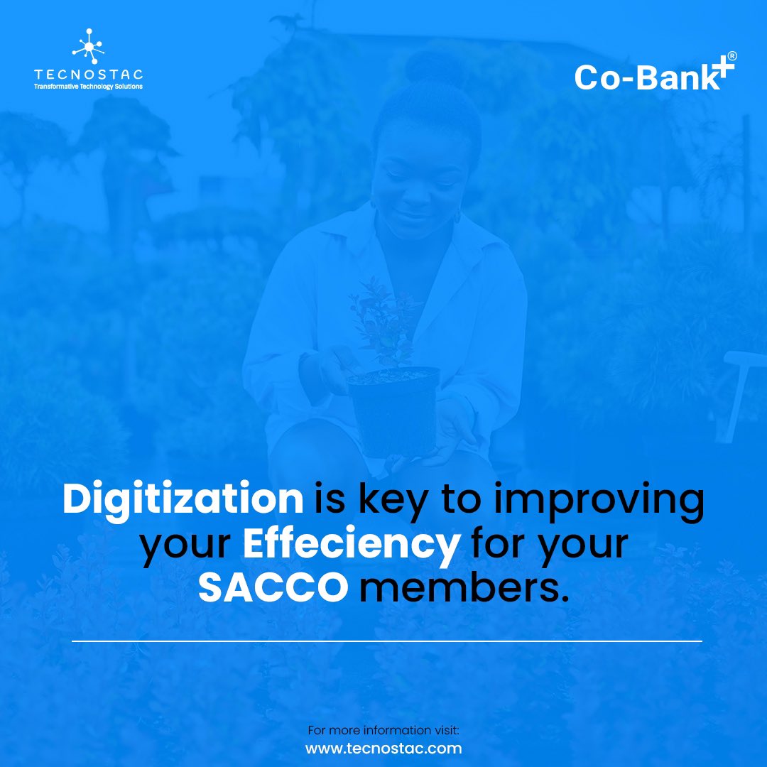 tecnostac's tweet photo. For a long time, SACCOs and MFIs have been community- led societies run through simple, traditional methods with numerous paperwork. This slows down processes and lags efficiency. Digitisation is key to stepping up the experience and efficiency. 

#sacco #digitisation #mfis https://t.co/UnRQBjr6NG