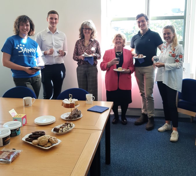 WrightJohnston's tweet photo. We're delighted to announce that our colleagues who took part in the #StepupforSAMH challenge and organised our recent coffee mornings have raised over £1,600 for the charity @SAMHtweets.
Great work everyone!
#fundraising #teamwork #itsallaboutpeople #clientservicedriven #wjm https://t.co/FmtahOx1lS