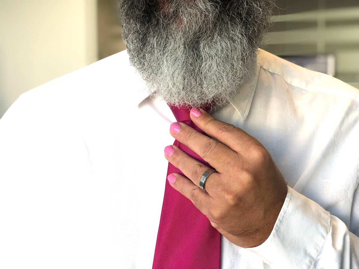 Tenonfm's tweet photo. Tenon FM hosted #WearItPink event in our offices this week in support of #BreastCancerAwarenessMonth. Our MD, Gareth Leverton and QuESH Director, Filipe Vitorino adopted pink colour so did our colleagues to raise awareness about breast health. 
#TenonFM #PinkOctober https://t.co/yTeSvDMmiL