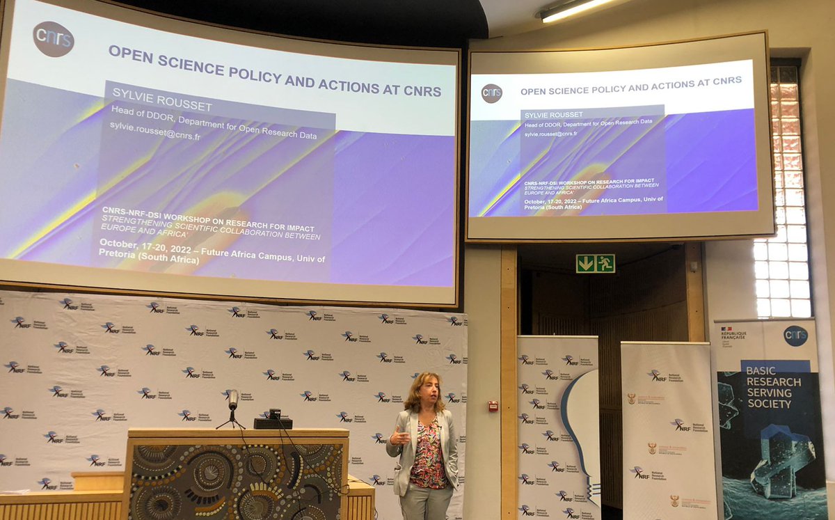 📢 #OpenScience in the spotlight #workshop #SouthAfrica #DSI #NRF #CNRS #CNRSinternational 
@AlainSchuhl @CNRS @CNRSinSthAfrica @CNRSinBrussels @NRF_News